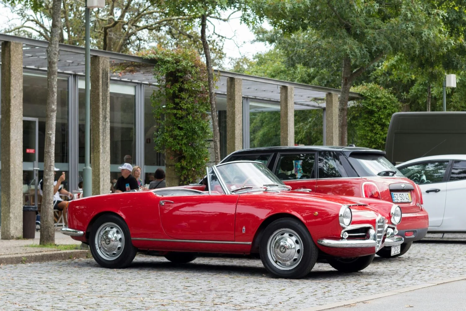 Vintage Alfa Romeo Spider classic convertible car