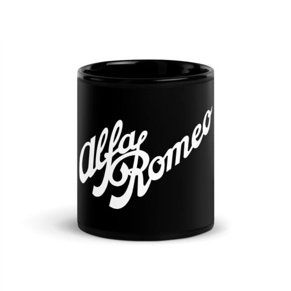 Alfa Romeo Vintage BW Logo Mug - Image 4