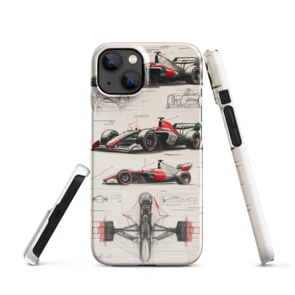 Alfa Romeo F1 concept drawings case for iPhone® - Image 3