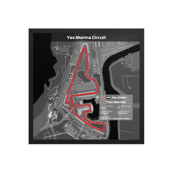Abu Dhabi Yas Marina Circuit Wall Art – Twilight Elegance for F1 Fans - Image 5
