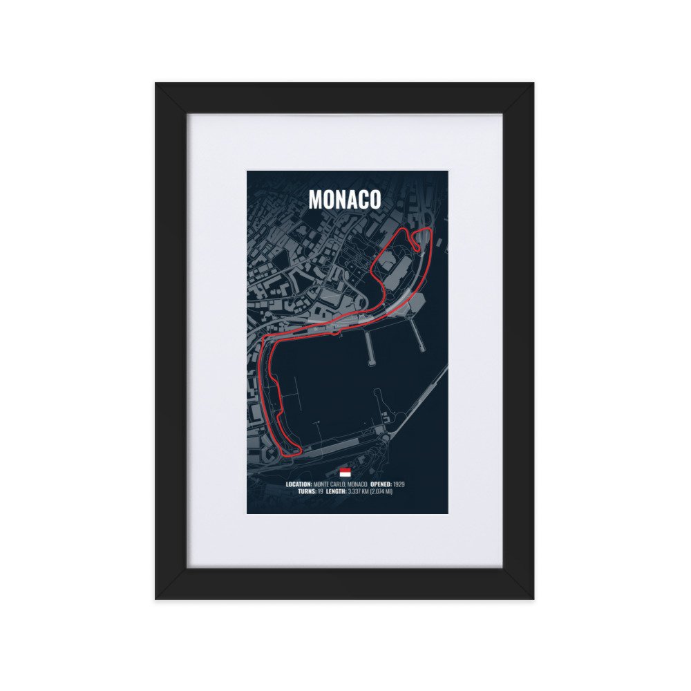 Circuit de Monaco Wall Art – Iconic Elegance for Motorsport Enthusiasts