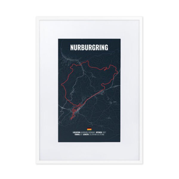 Nürburgring Gesamtstrecke Wall Art – Legendary Circuit for True Car Enthusiasts - immagine 7
