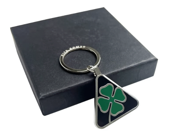 Quadrifoglio Keychain - Authentic Alfa Romeo Lucky Clover Pendant for Giulia & Stelvio Alfisti