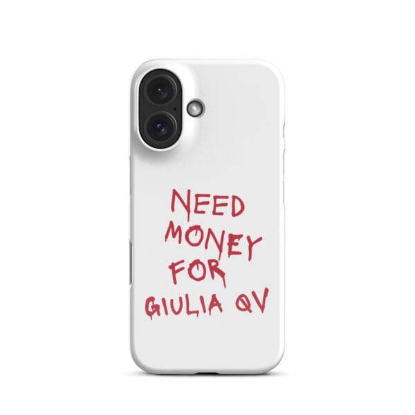 Need Money For Giulia QV Rosso Snap case for iPhone® - Image 14