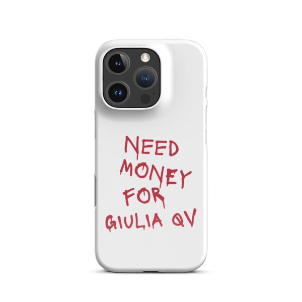 Need Money For Giulia QV Rosso Snap case for iPhone® - Image 16