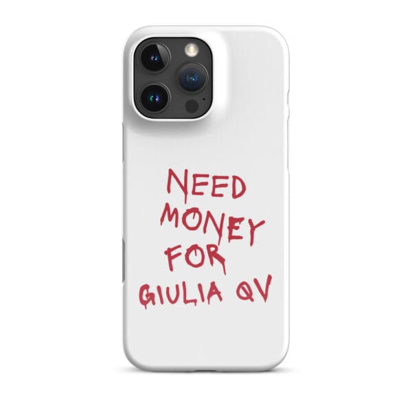 Need Money For Giulia QV Rosso Snap case for iPhone® - Image 17