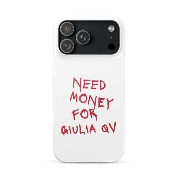 Need Money For Giulia QV Rosso Snap case for iPhone® - Image 13