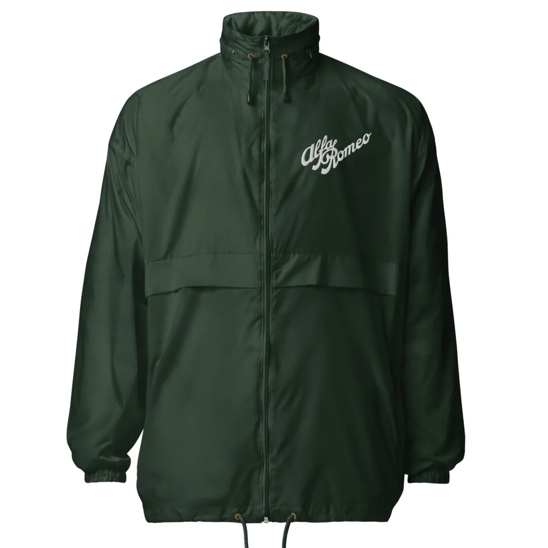Alfa Romeo Vintage Logo Embroidered Windbreaker - Image 3